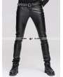 Devil Fashion Black Tight Gothic Leather Pants for Men