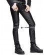 Devil Fashion Black Tight Gothic Leather Pants for Men