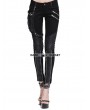 Devil Fashion Black Pocket Gothic Punk Pants for Women