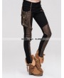 Devil Fashion Steampunk Pants with Coffee Pocket for Women