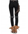 Devil Fashion Steampunk Pants with Coffee Pocket for Women