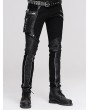 Devil Fashion Black Pocket Gothic Punk Pants for Men