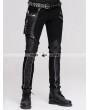 Devil Fashion Black Pocket Gothic Punk Pants for Men