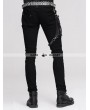 Devil Fashion Black Pocket Gothic Punk Pants for Men