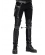 Devil Fashion Black Pocket Gothic Punk Pants for Men