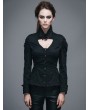 Devil Fashion Black Long Sleeves Pendant Romantic Gothic Shirt for Women