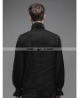 Devil Fashion Black Flounce Tie Gothic Blouse for Men