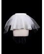 Devil Fashion White Tulle Short Gothic Skirt