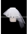 Devil Fashion White Tulle Short Gothic Skirt