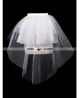 Devil Fashion White Tulle Short Gothic Skirt