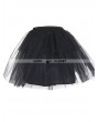 Devil Fashion Black Multilayer Tulle Short Gothic Skirt