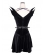 Devil Fashion Black Gothic Halloween Style Short Dress