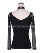 Devil Fashion Black Gothic Punk Sexy Shirt for Women