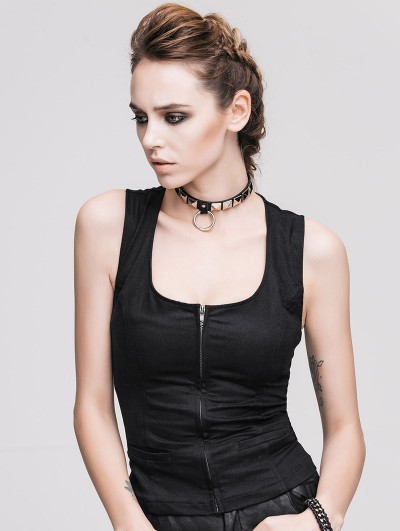 Devil Fashion Black Gothic Sexy Top for Women