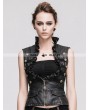 Devil Fashion Do Old Style Bronze Gothic Leather Waistcoat for Women