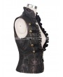 Devil Fashion Do Old Style Bronze Gothic Leather Waistcoat for Women