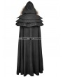 Punk Rave Black Gothic Wool Collar Long Cloak for Women