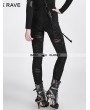 Punk Rave Black Gothic Broken Mesh Leggings 