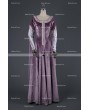 Medieval Night Elegant Purple Velvet Vintage Medieval Dress