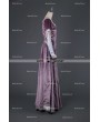 Medieval Night Elegant Purple Velvet Vintage Medieval Dress