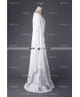 Medieval Night White Elegant Vintage Medieval Dress