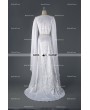 Medieval Night White Elegant Vintage Medieval Dress