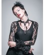 Devil Fashion Black Lace Long Sleeves Cape for Women