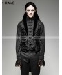 Punk Rave Gothic Fake Two Pieces Swallow Tail Vest for Men