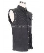 Devil Fashion Black Gothic Punk Sleeveless Shirt for Men