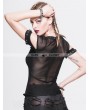 Devil Fashion Alternative Black Gothic Punk Short Sleeves Shirt for Women