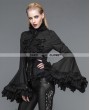 Devil Fashion Black Gothic Palace Style Blouse for Women