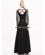 Devil Fashion Black High Waist Gothic Skirt