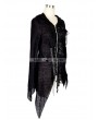 Devil Fashion Black Gothic Punk Asymmetric Hooded Sweater for Women