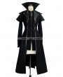 Devil Fashion Black Vintage Gothic Long Cape Design Coat for Women