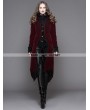Devil Fashion Wine Red Gothic Palace Style Long Coat for Women