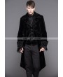 Devil Fashion Black Gothic Palace Style Long Coat for Men