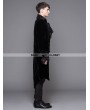 Devil Fashion Black Gothic Palace Style Long Coat for Men