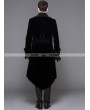 Devil Fashion Black Gothic Palace Style Long Coat for Men