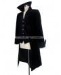 Devil Fashion Black Gothic Palace Style Long Coat for Men