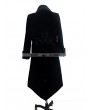 Devil Fashion Black Gothic Palace Style Long Coat for Men