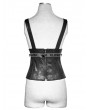 Punk Rave Leather Metal Back Zipper Steampunk Camisole For Women