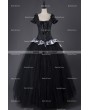 Rose Blooming Romantic Gothic Corset Victorian Style Long Prom Gown