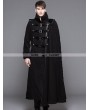 Devil Fashion Black Gothic Punk Asymmetric Military Jacket For Men