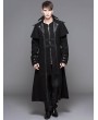 Devil Fashion Black Vintage Gothic Long Cape Design Coat For Men 