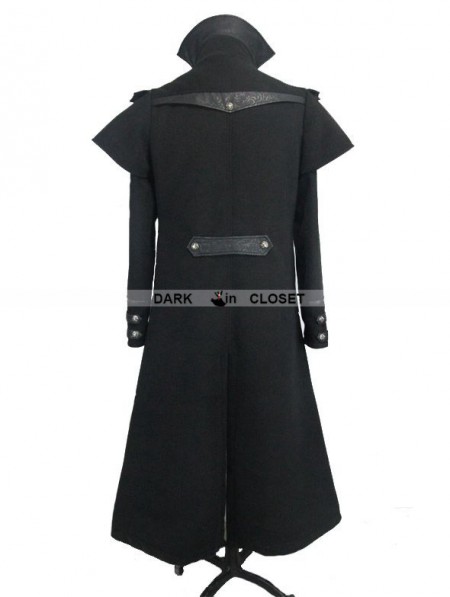 Devil Fashion Black Vintage Gothic Long Cape Design Coat For Men ...