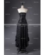 Rose Blooming Black Steampunk Lace Gothic Corset Prom Party Dress