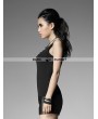 Punk Rave Black Gothic Punk Vest with Broken-hole For Women