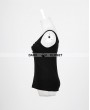 Punk Rave Black Gothic Punk Vest with Broken-hole For Women