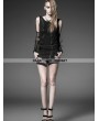 Punk Rave Black Gothic Metal Retro Style Skirt