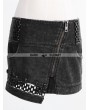 Punk Rave Black Gothic Metal Retro Style Skirt